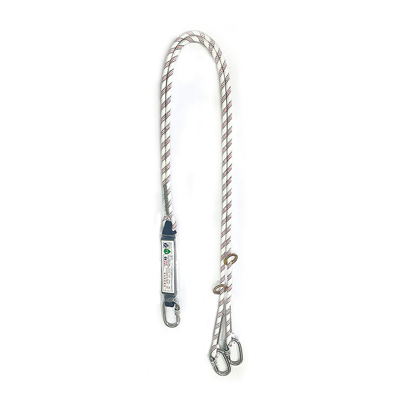 HT-S-0021 Falldämpfer-Lanyard mit 3 U-förmigen Karabinern